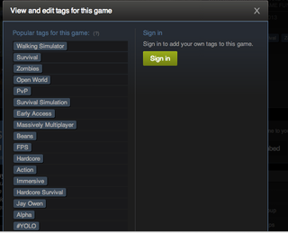 Illustration for article titled The First Day of Steam Tags Is Both Funny and Sad